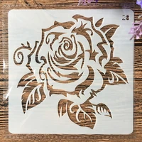 13cm rose flower diy layering stencils wall painting scrapbook coloring embossing album decorative card template