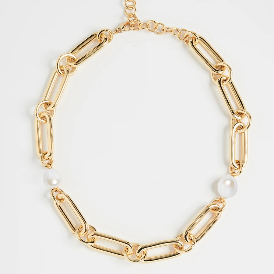 Оптовая продажа Rachel Comey Oyla колье 18k позолоченное бронзовое ожерелье из