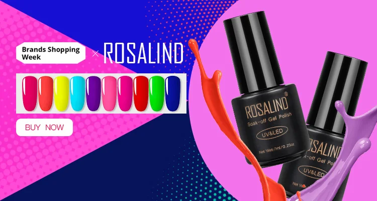 ROSALIND Гель-лак для ногтей все для маникюрного набора 7 мл Полупостоянный гель uv Vernis верхнее покрытие полигель-лак Гибридный Гель-лак для ногтей