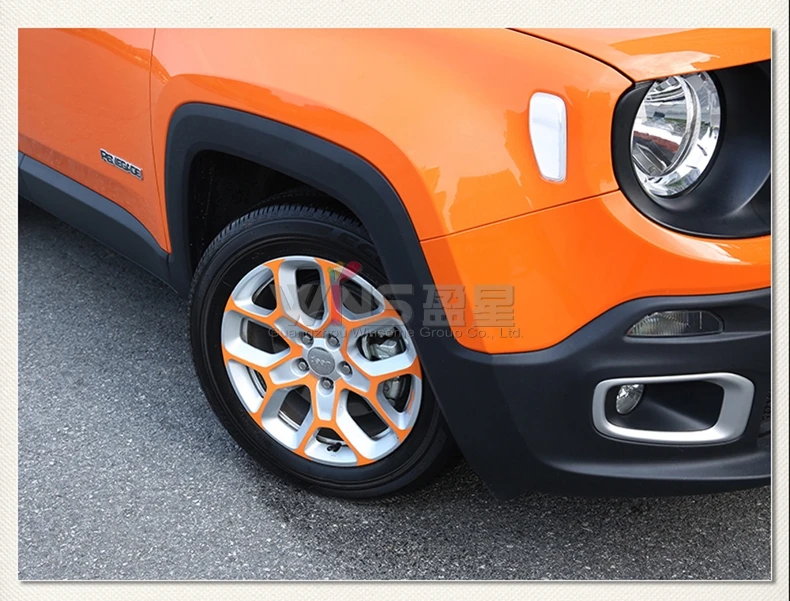 Для Jeep Renegade обод для ступицы колеса 3m Стикеры черного цвета для стильного дизайна автомобиля аксессуары