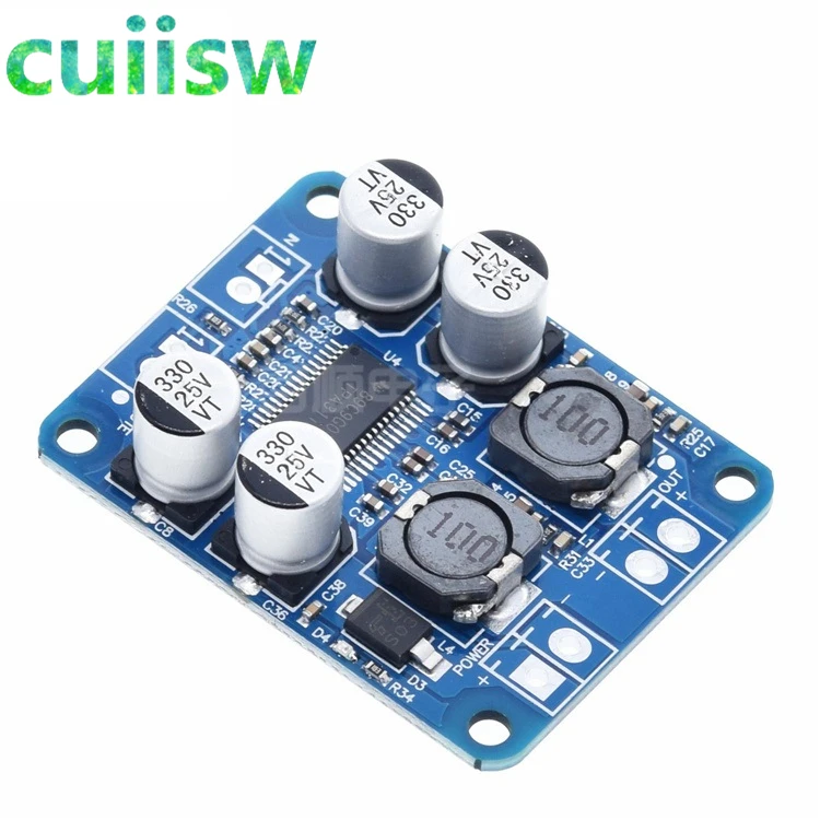 Моно цифровой усилитель Cuiisw TPA3118 PBTL 1x60 Вт 12 В 24 мощности|power amp|digital amplifier boardpower 24v |