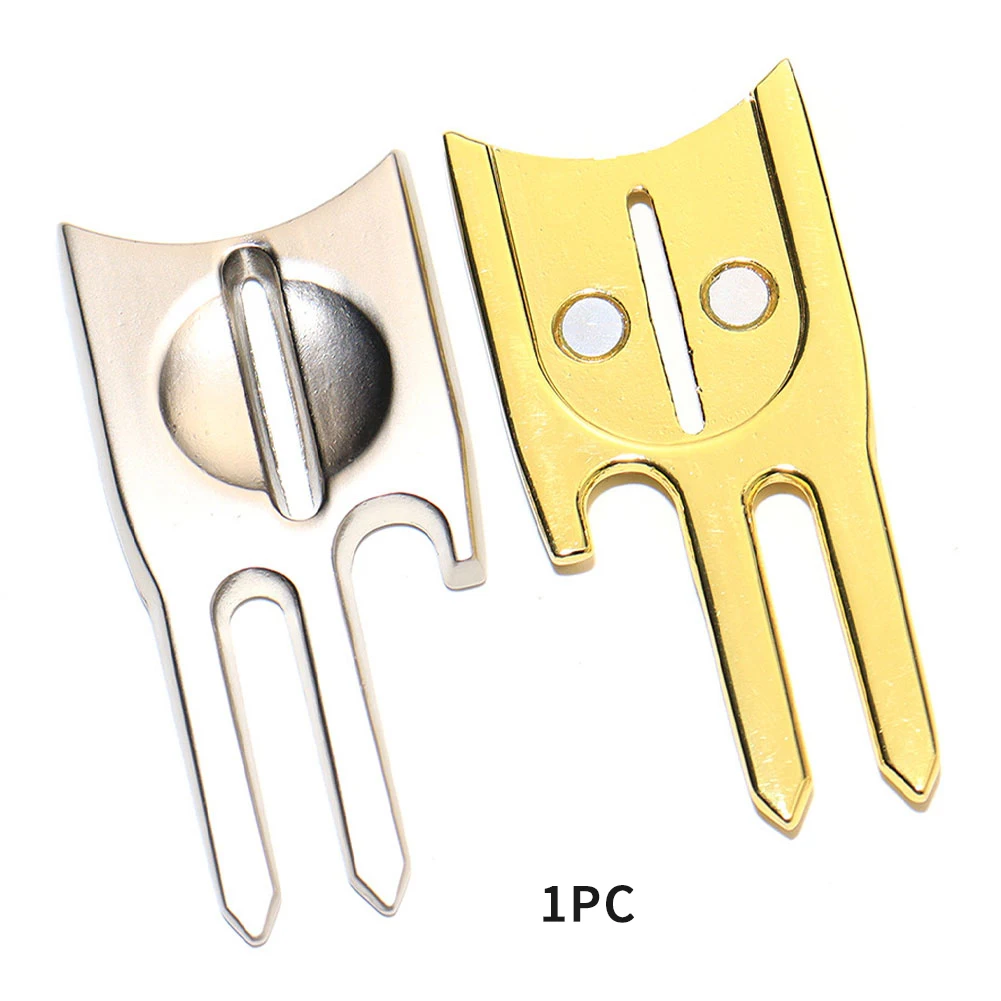 

6 In 1 Accessories Pitch Gift Multifunctional Durable Mini Zinc Alloy Portable Golf Divot Tool Putting Green Fork Bottle Opener