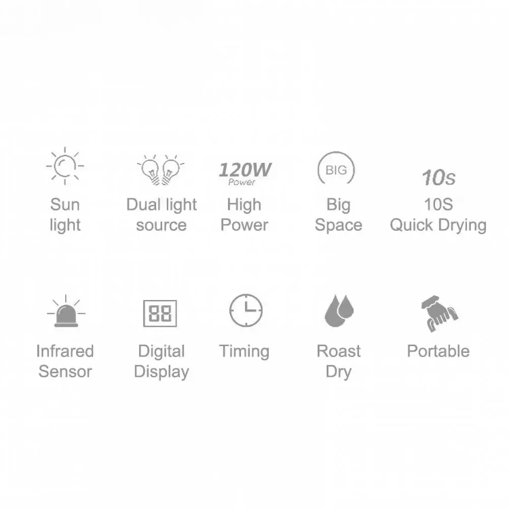 120W Automatic Sensor Faster Nail Dryer UV Lamp for Salon Fingernail Toenail лампа для сушки ногтей Accessories | Красота