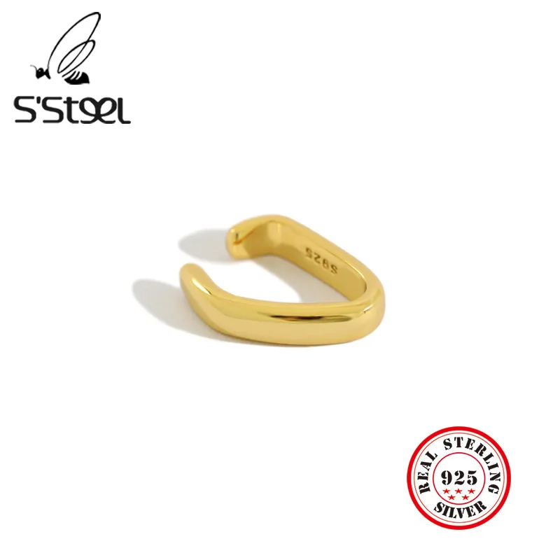 

Женские золотые серьги-Клипсы из серебра 925 пробы