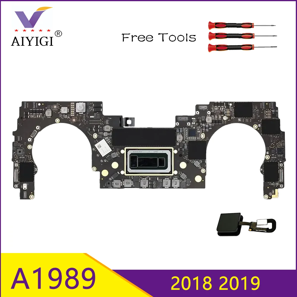 

Original Tested A1989 Motherboard 820-00850-A for MacBook Pro Retina 13" Logic Board i5 i7 8GB 16GB 2018 2019 Year with Touch ID