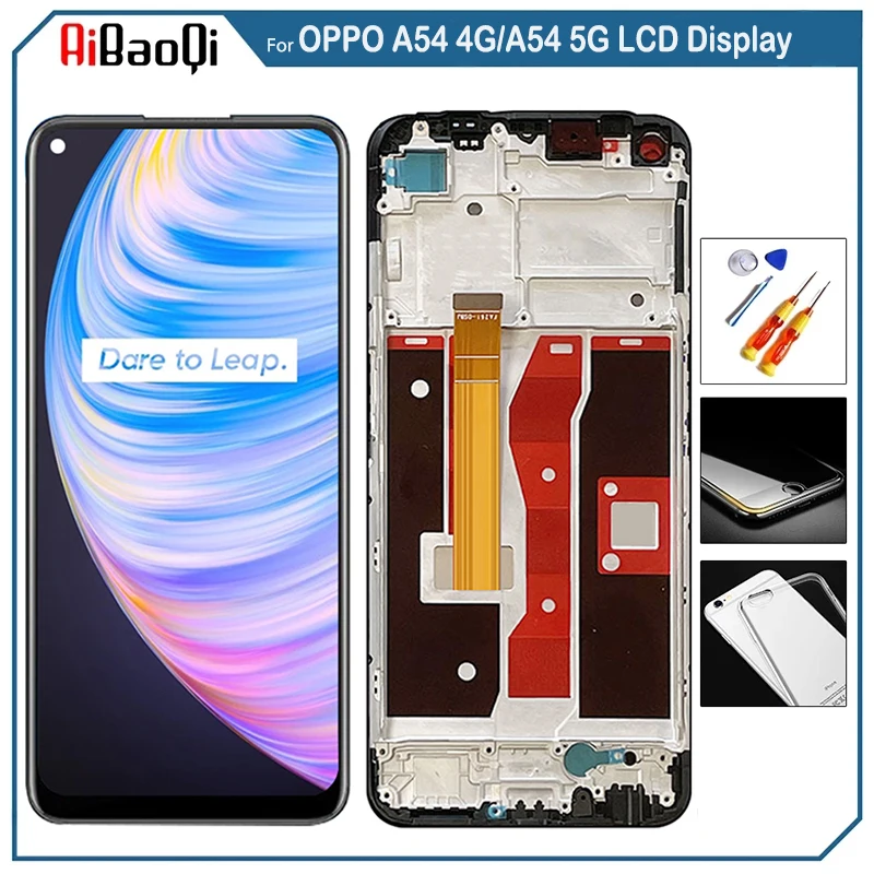Для OPPO A54 4G CPH2239 ЖК-экран сенсорный дигитайзер в сборе для 5G CPH2195 с заменой рамки