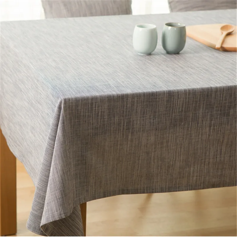 

Rectangular Tablecloths Linen Cotton Solid Color Dinner Table Cloth Nappe Table Cover Home Decor Table Cloth