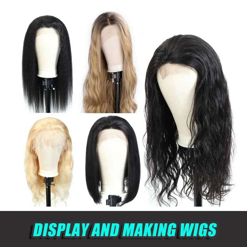 Тренировочный манекен голова холст блок дисплей стиль парик стенд| |