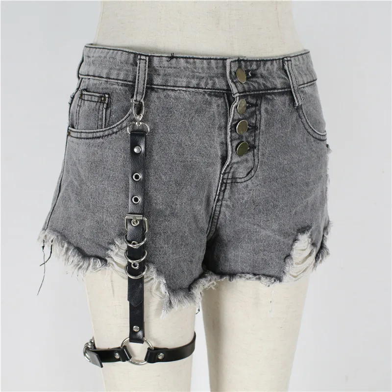 GAMPORL женские кожаные подвязки ремни на бедрах для ног пастельные готические