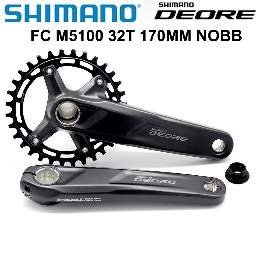 Шатун SHIMANO DEORE FC M5100 1 скорость для горного велосипеда 30T 32T 170 мм 175 | Спорт и