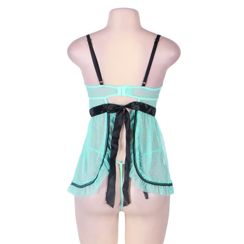 Женское ночное белье без рукавов Ohyeahlover прозрачная Babydoll с открытой спиной и