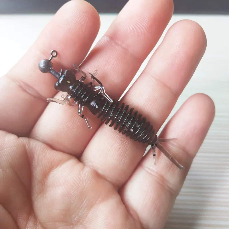 POETRYYI Larva мягкие приманки 60 мм Искусственные приманки рыболовный червь силиконовый бас Щука приманка джиггинг пластиковые приманки 30