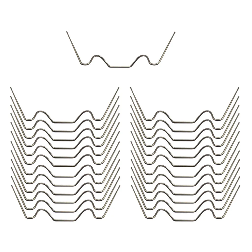 

25Pcs Stainless Steel Glazing Clips W Type Wire Clip Clips for Hollow Slabs