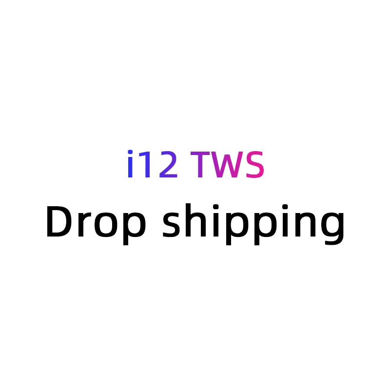 Dro pshipping i12 TWS Bluetooth 5 0 беспроводные наушники двойные звонки стерео умные сенсорные