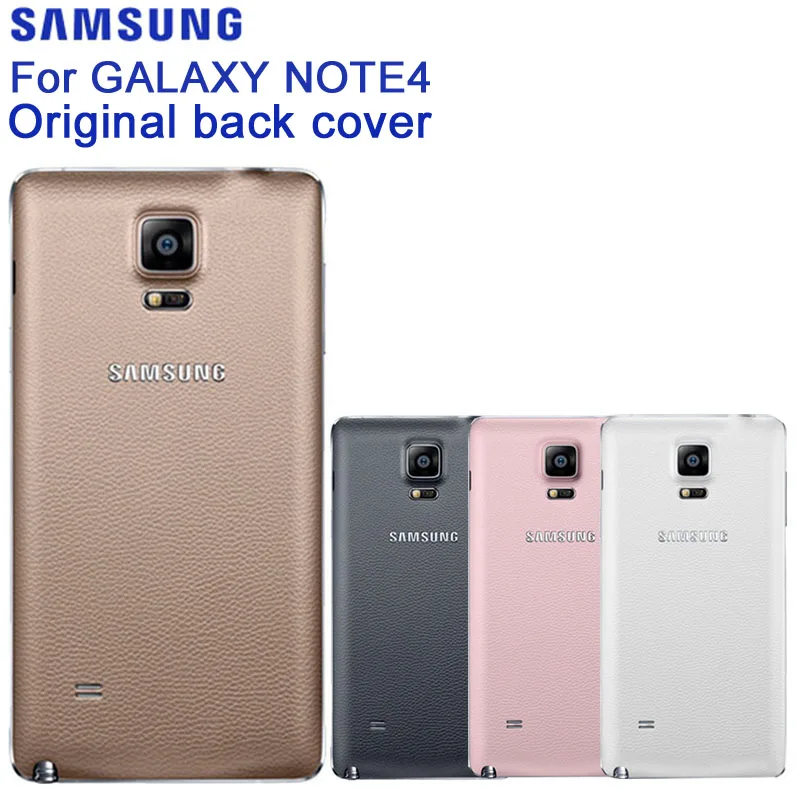 Оригинальный чехол для телефона Samsung задняя крышка аккумулятора Galaxy Note 4 N9100 N9108V
