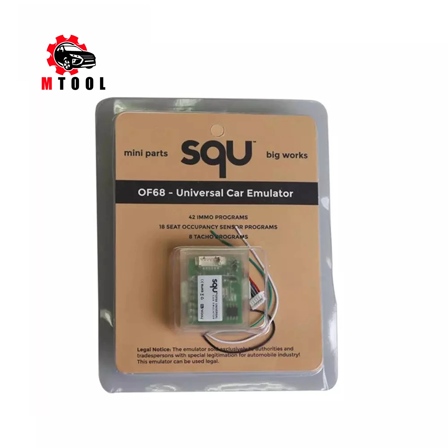 

SQU OF68 Universal Car Emulator Signal Reset Immo off Seat occupancy sensor/Tacho programs Diagnostic Tool PK SQU OF80