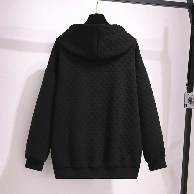 Свитшот женский демисезонный на молнии с капюшоном 150 кг