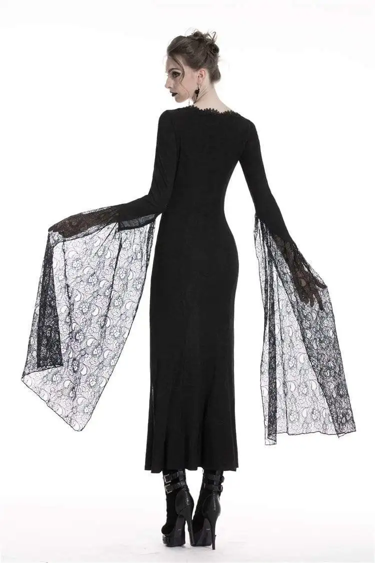 Darkinlove женские готические кружевные вечерние платья карандаш с кружевными