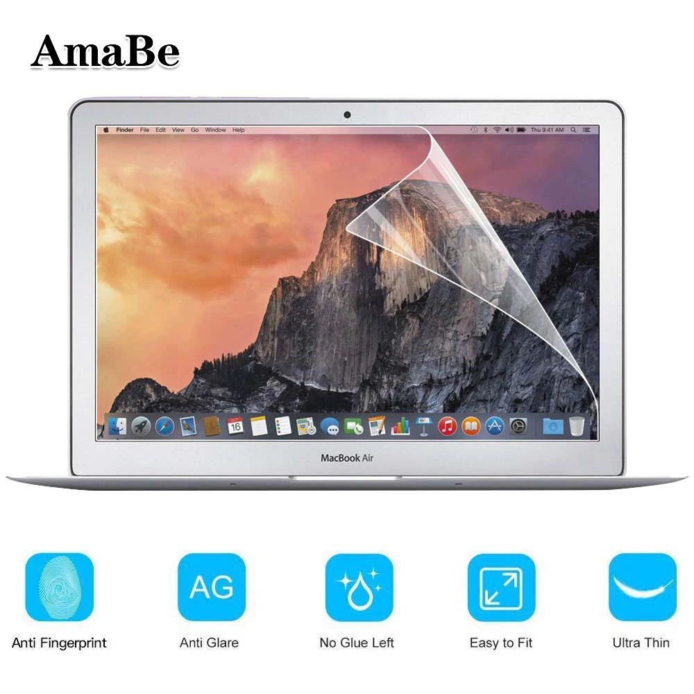 AmaBe для Apple Macbook Air 11 дюймов (A1370 A1465) с дисплеем Retina кристально прозрачная защитная