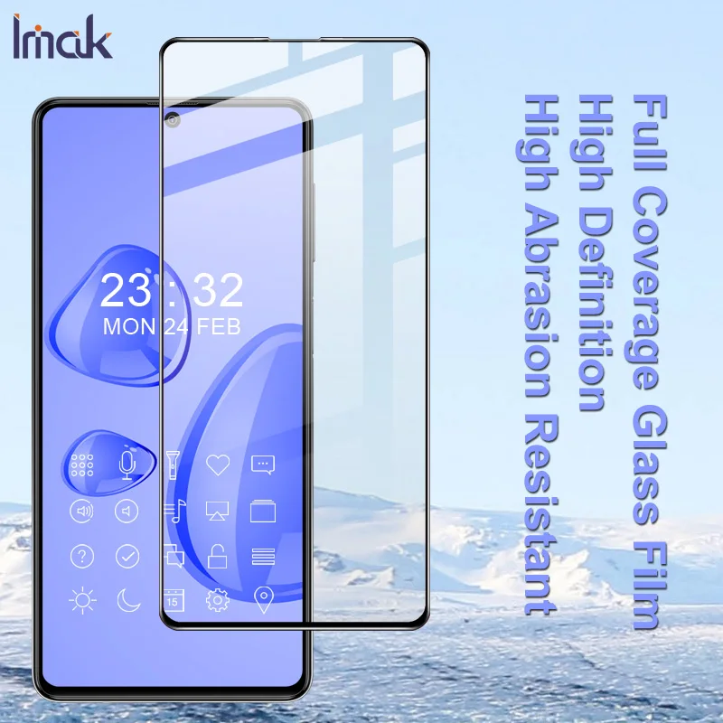 

IMAK HD Mirror Full Coverage Tempered Glass for Samsung Galaxy F62 Glass Protect Film for Samsung F62 Screen Protector