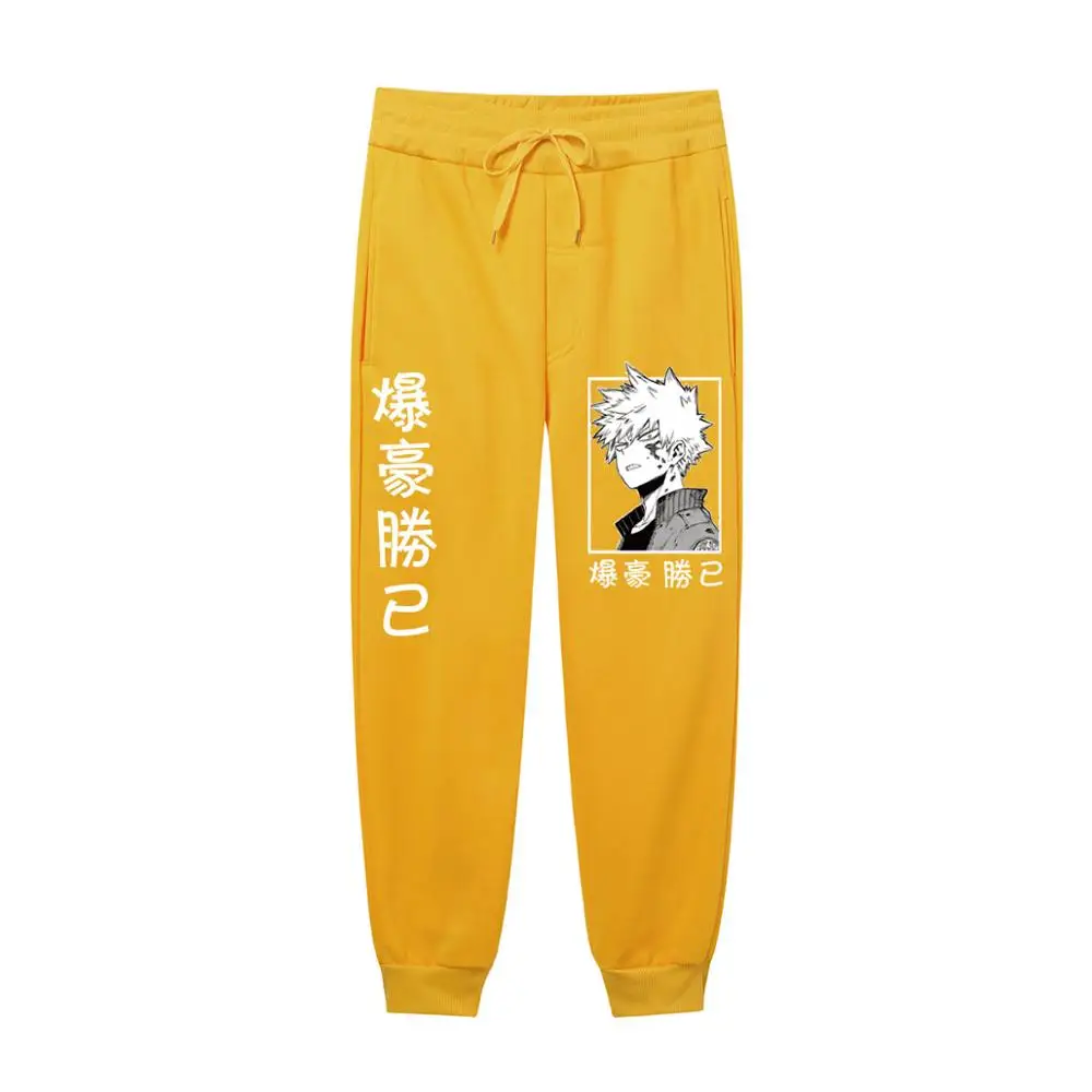 

Брюки для бега Katsuki Bakugo в стиле аниме Харадзюку, модные повседневные тренировочные штаны с 3D принтом для мужчин и женщин