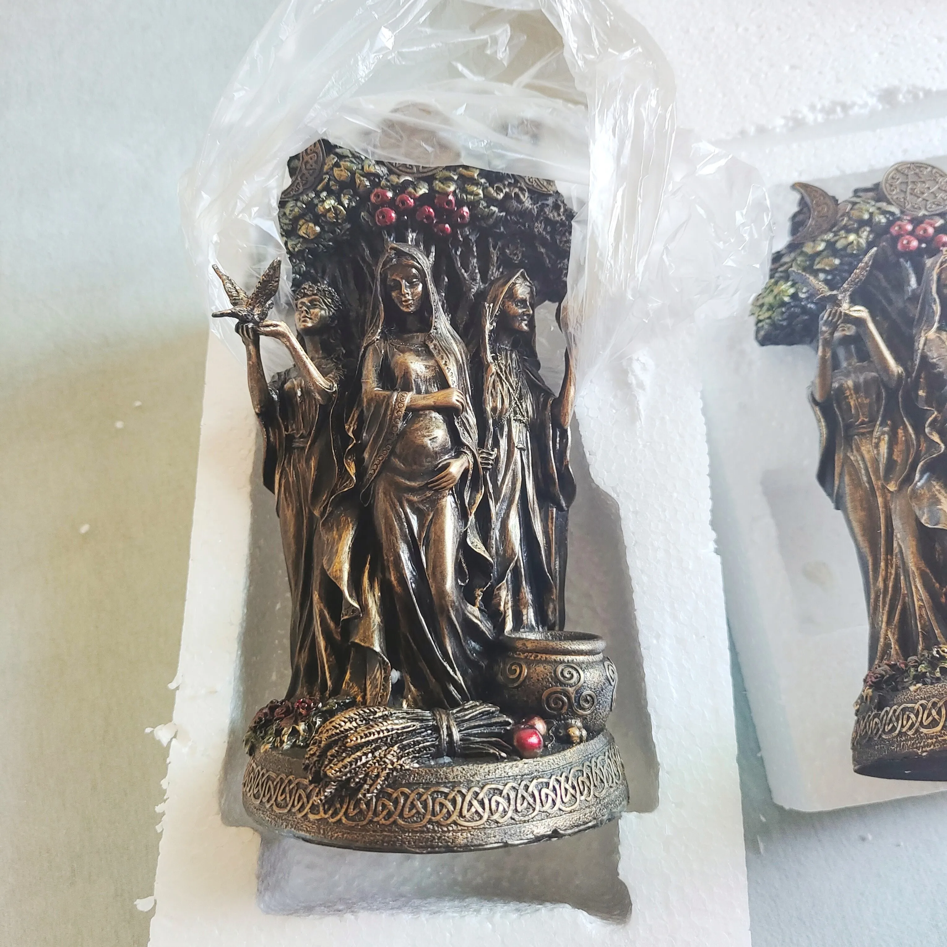Статуи из смолы 26 см новая греческая религия кельтский данду тройная богиня