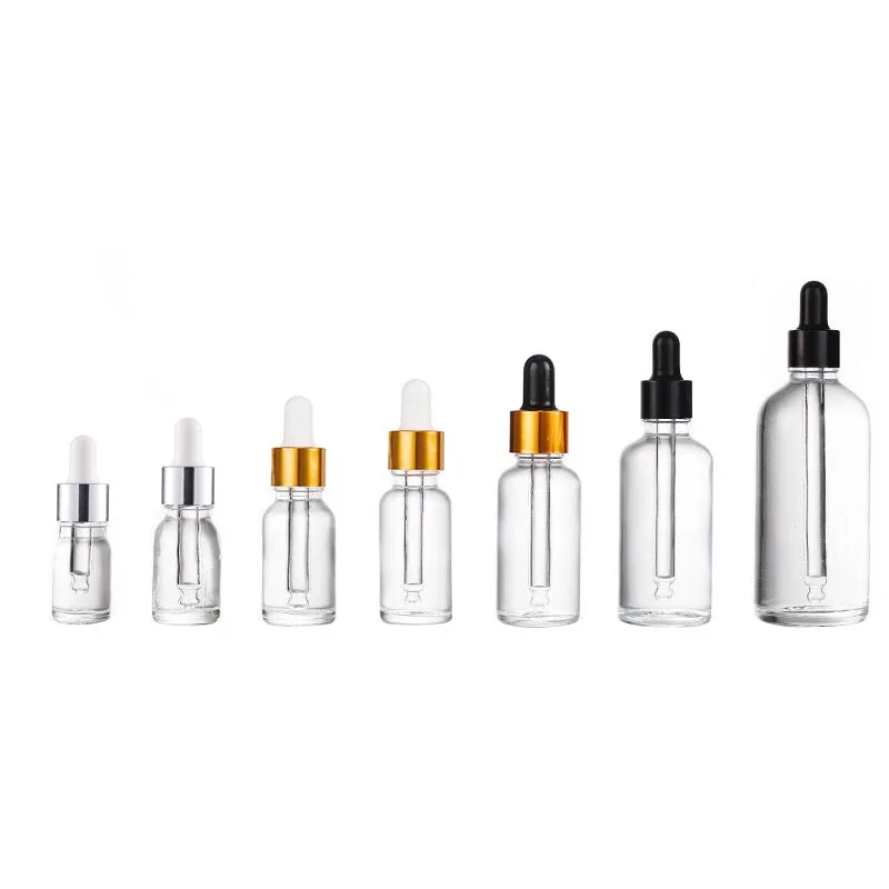10 x 5ml 10ml 15ml 20ml 30ml 50ml 100ml Clear Glass Essential Oil Bottle With Eye Dropper CosmeticDroppe For Massage | Красота и