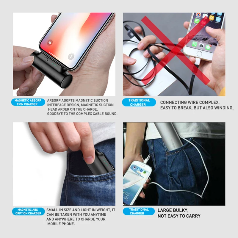 3300mah magnetic mini power bank portable emergency external battery poverbank phone charge powerbank for iphone 13 12 redmi 10 free global shipping