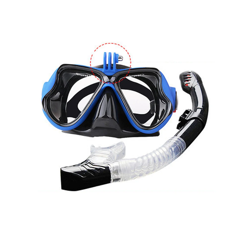 

Маска для подводного плавания с трубкой для подводного плавания, маска для дайвинга, незапотевающие очки для плавания и дайвинга, трубка дл...