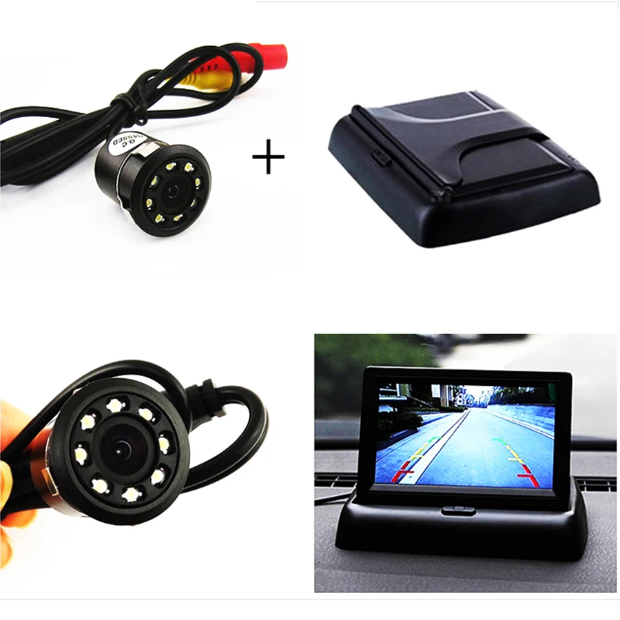 4 3 &quotTFT LCD цветной Автоматический монитор заднего вида с водонепроницаемым