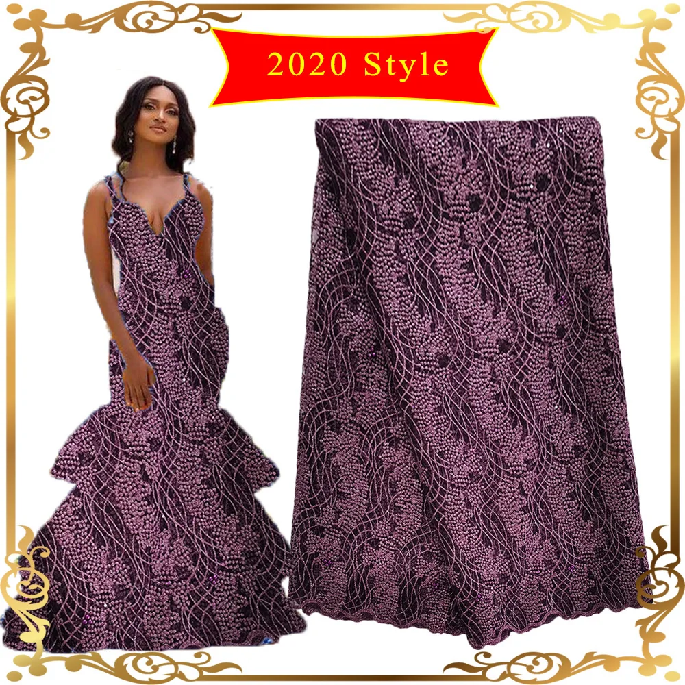 Африканское искусственное кружево 5 ярдов нигерийское Золотое