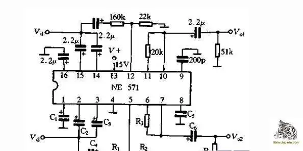 

5PCS/LOT SA571N=NE571 extender IC chip DIP-16