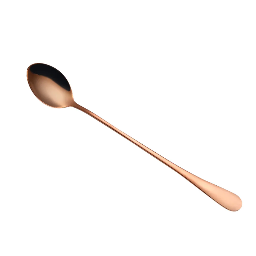 ColorfulSpoon Long Handle Spoons Flatware Coffee Drinking Tools Kitchen Gadget Cocktail Stirring Spoon Tool Dropship109b | Дом и сад
