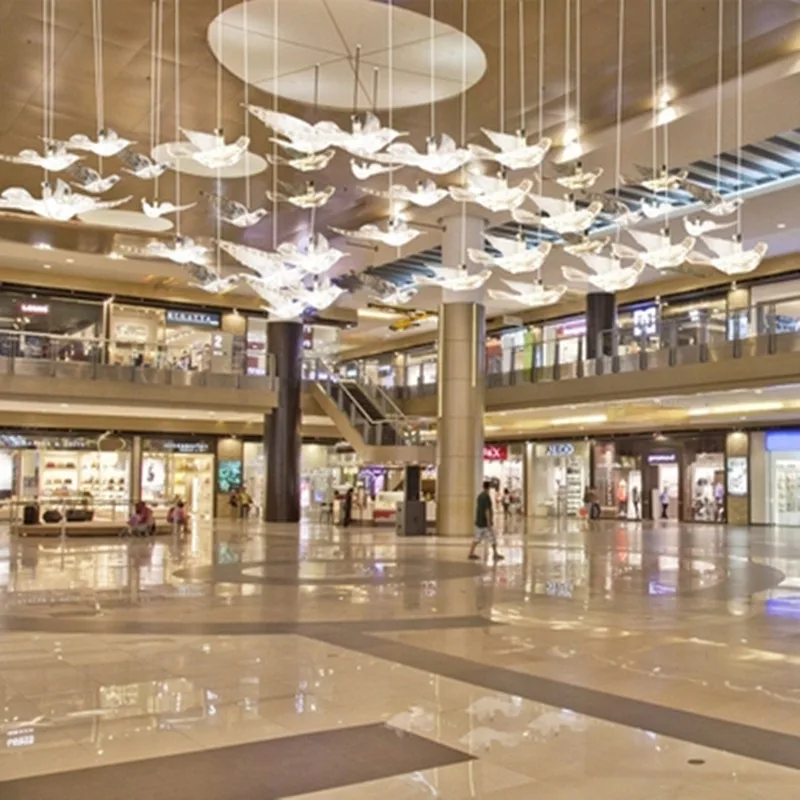 Moderno minimalista escalera lámpara habitación lámpara Led de dormitorio personalidad creativa pájaro lámpara de iluminación