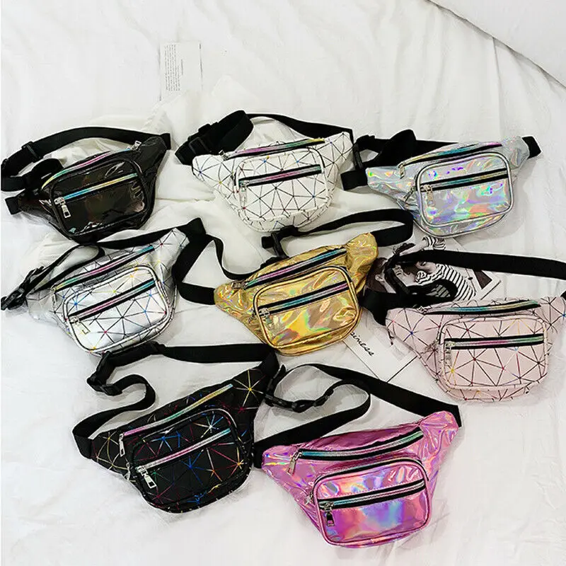 Women Waist Bag Fanny Pack Pouch Sport Belt Hip Chest Crossbody Shoulder Purse Clear Bum Zipper | Багаж и сумки