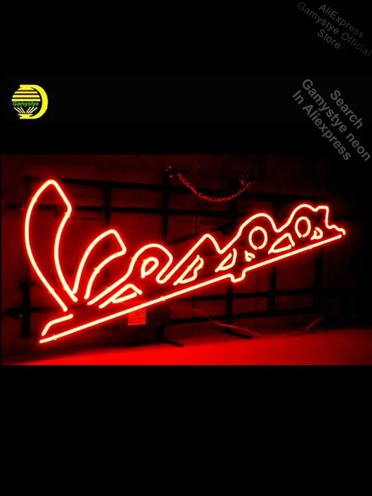 

Neon Sign for Vespa Scooter Moped Neon Bulb sign Iconic handcraft Custom neon signboard shop neon enseigne lumineuse lampe neon