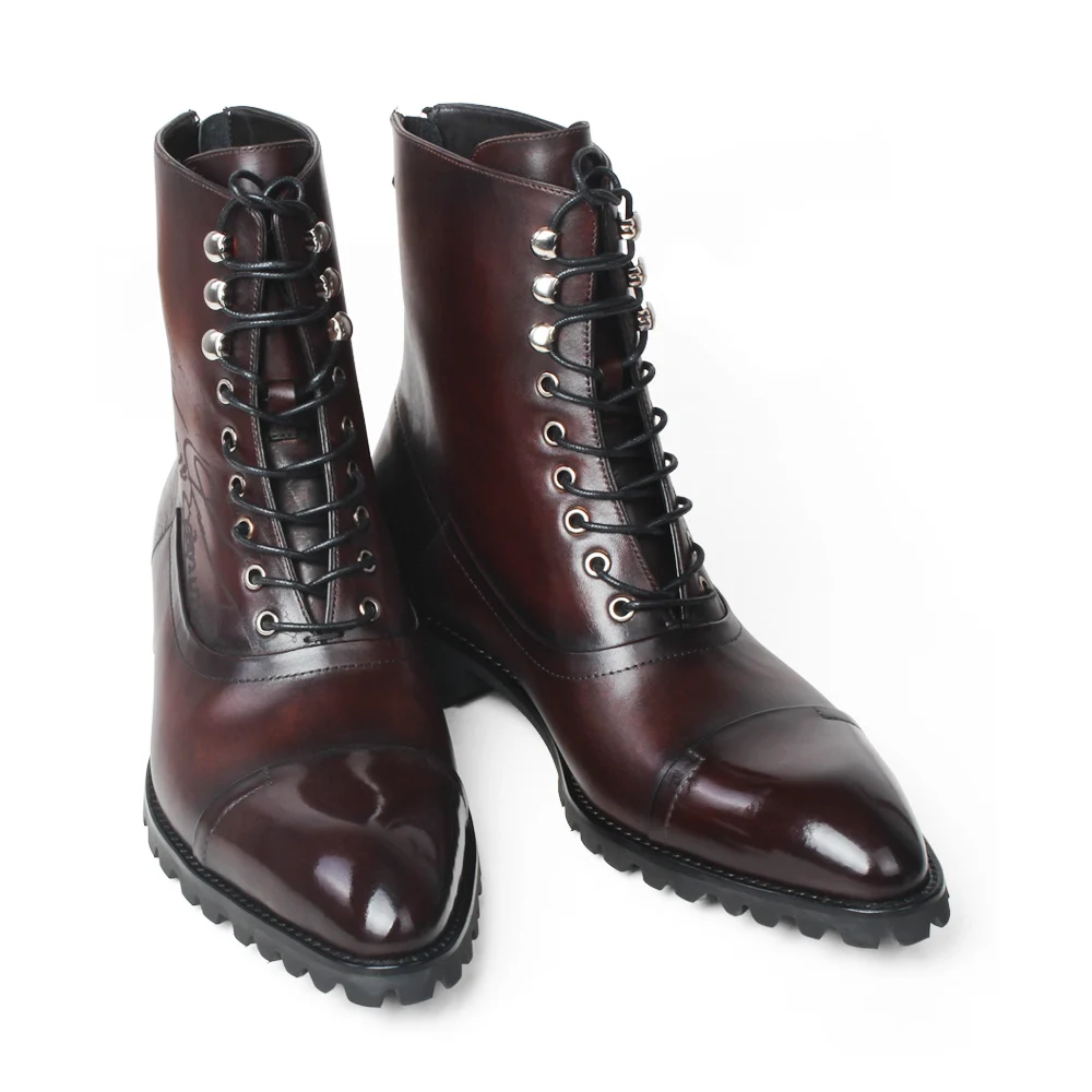 Интернет-магазин обуви Vikeduo модные трендовые ботинки роскошная мужская кожаная