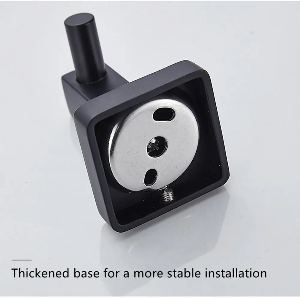 304 нержавеющая сталь без дырочек скандинавский черный крючок для ванной двери