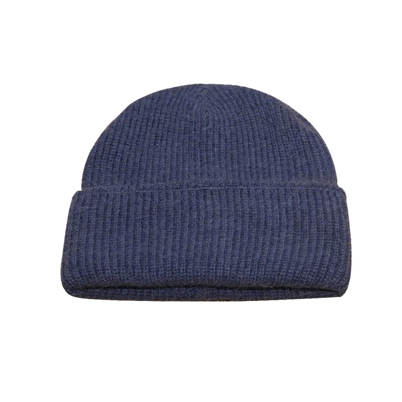 

Casual Women's Hats Real Rabbit Fur Wool Knitted Beanies Femele Autumn Winter Brand New Thick Warm 2021 Knitted Girls Skullies