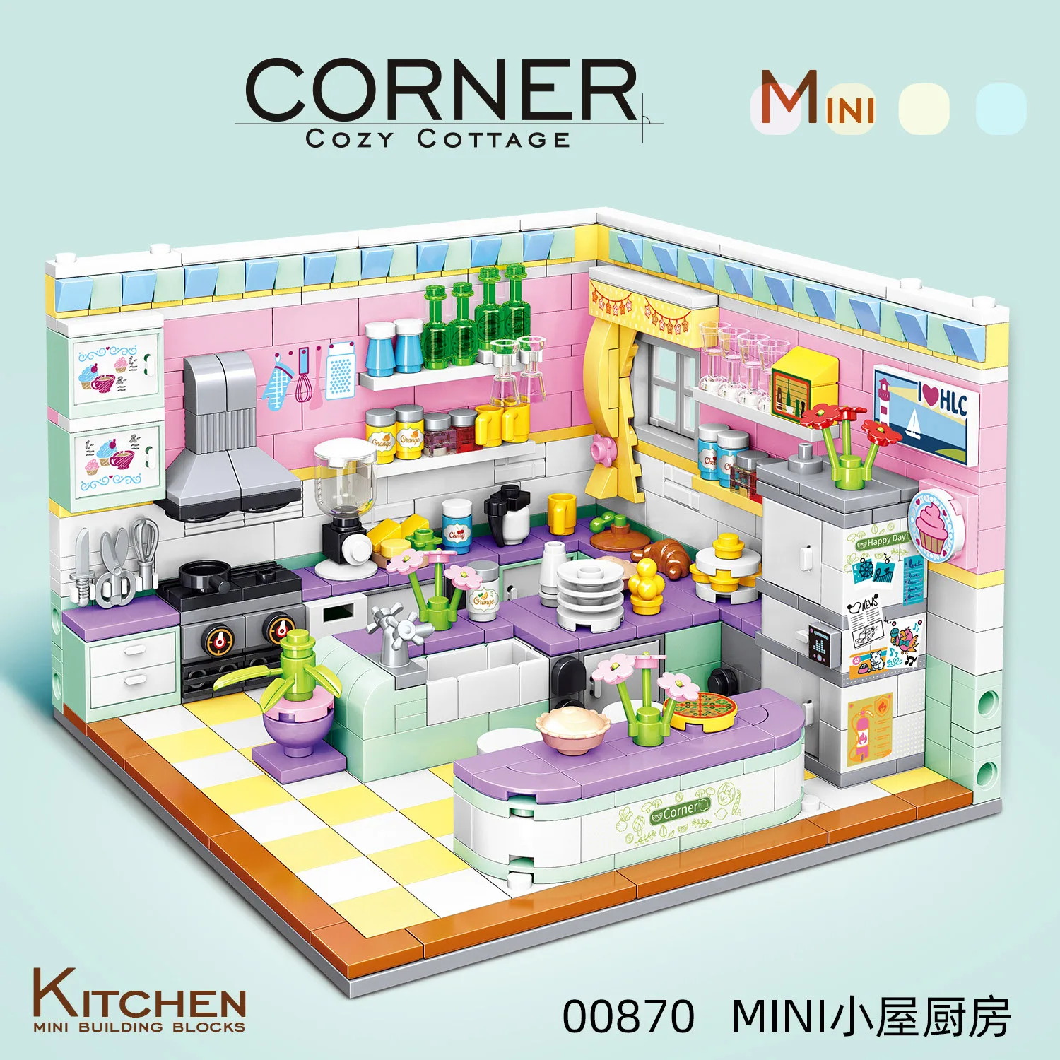 500PCS City Building Blocks Sets Kits Friends House Bedroom Kitchen Study bathroom Model Educational street view Toy For Girls | Игрушки и