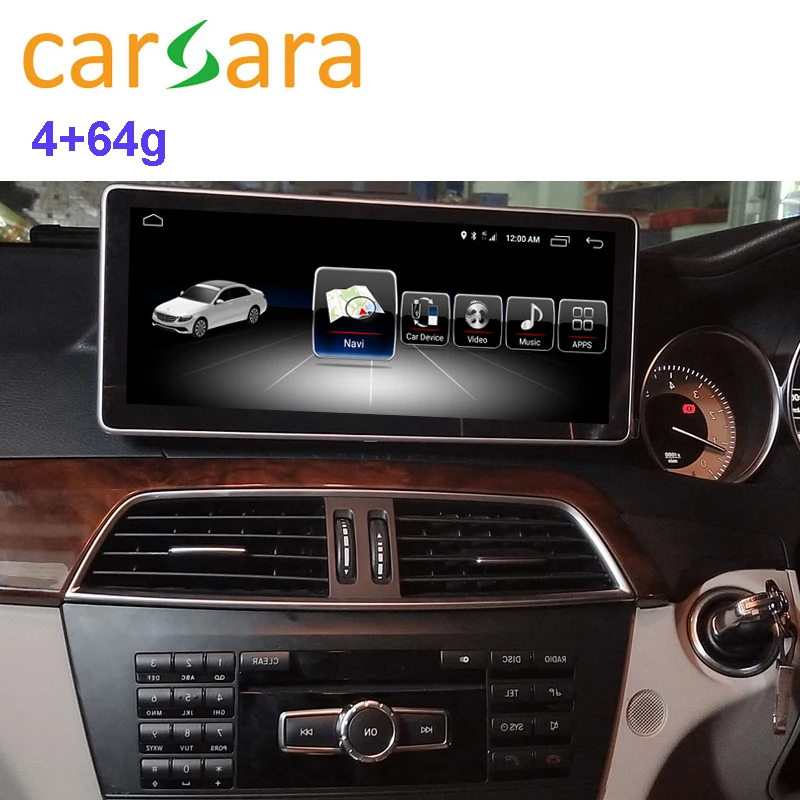Автомобильный видео экран для правого привода Mercedes Ben z C CLASS W204 2011 2012 2013 4G ram 64G rom