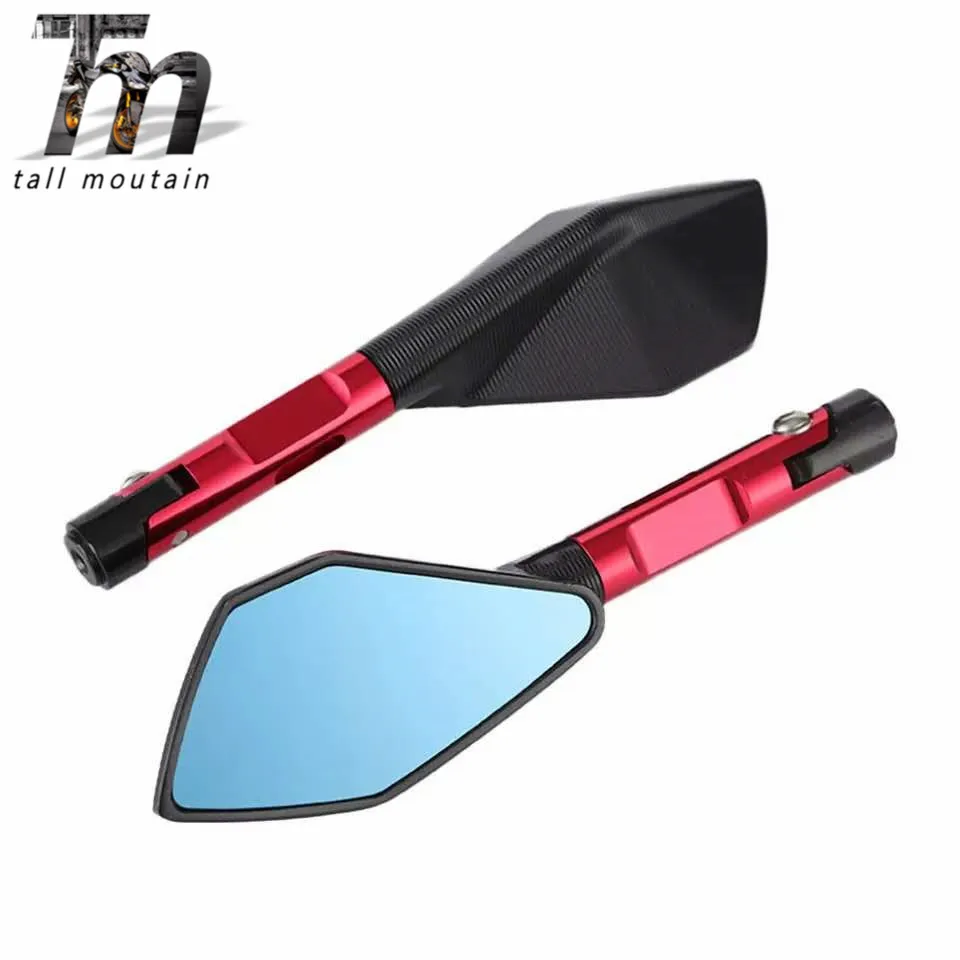 Espejos retrovisores laterales para YAMAHA MT07 MT09 MT 07 Kawasaki Z900 Z900RS Z800 Z1000 motocicleta CNC de aluminio retr|Боковые