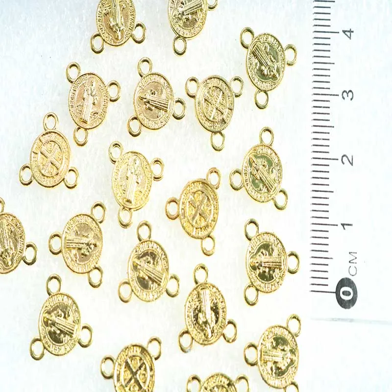 100 шт./католический мини-центр ожерелья с тремя отверстиями для нашей леди