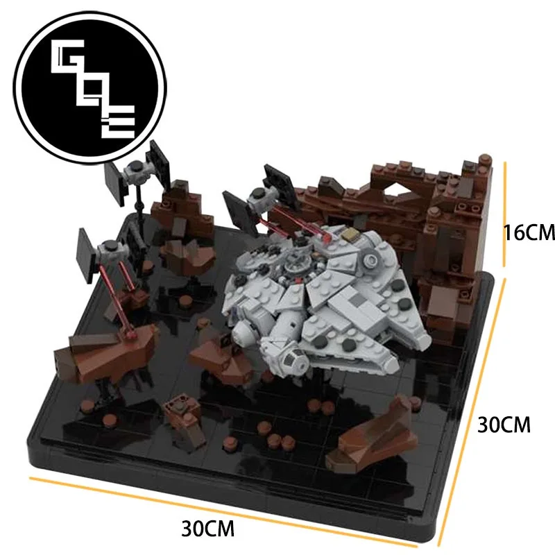 

DIY kit Star Plan Series MOC-44946 Micro Assault AT-AT & AT-ST MOC-41087 Millenn ium Mini Falcon Building Blocks Bricks Kids Toy