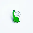 Индивидуальный милый зеленый значок в виде динозавра, Детские аксессуары, булавка на лацкан, приглашаем Вас настроить ваш значок
