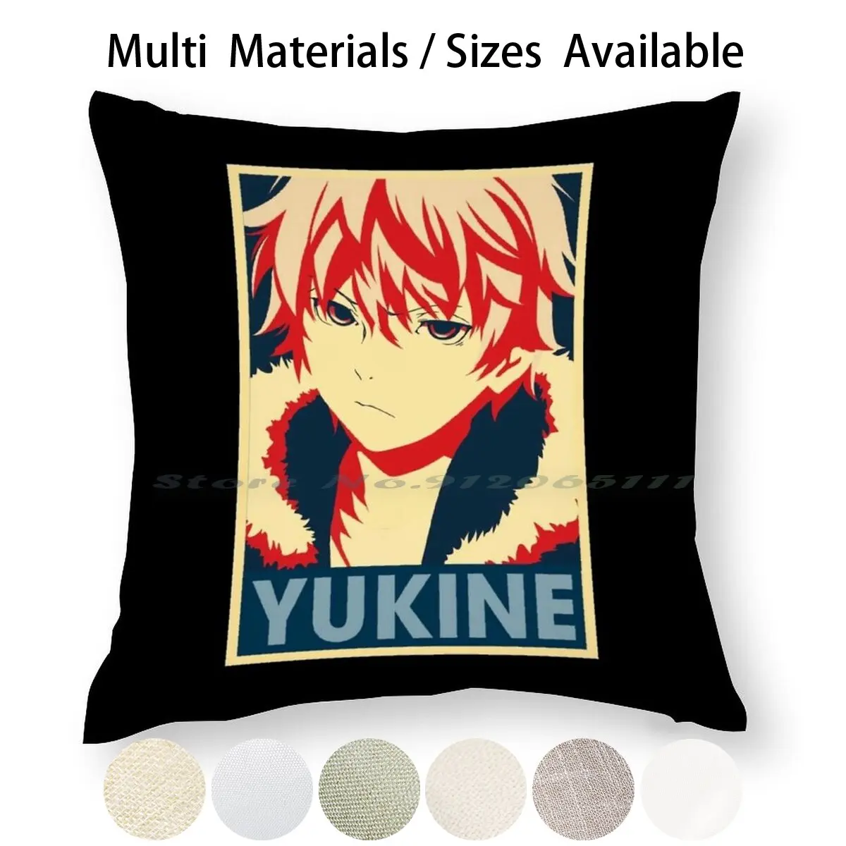 Чехол для подушки Yukine декоративная наволочка из хлопка и льна с рисунком