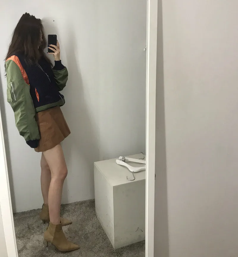 Женская куртка на осень и зиму одежда высокого качества Куртка Harajuku ветровка