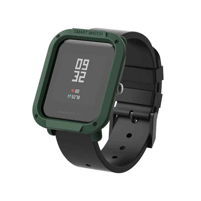 Army Green Cover Жесткий защитный чехол для Amazfit Bip GTS GTR 42 мм 47 мм протектор для часов Huami Bip Lite аксессуары для умных часов SIKAI - Цвет: Army Green Cover
