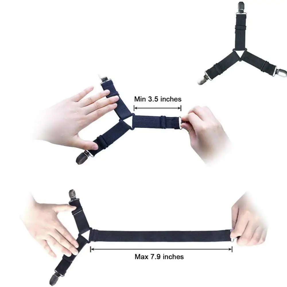 Подтяжки для простыни подтяжки регулируемые эластичные зажимы матраса Натяжной