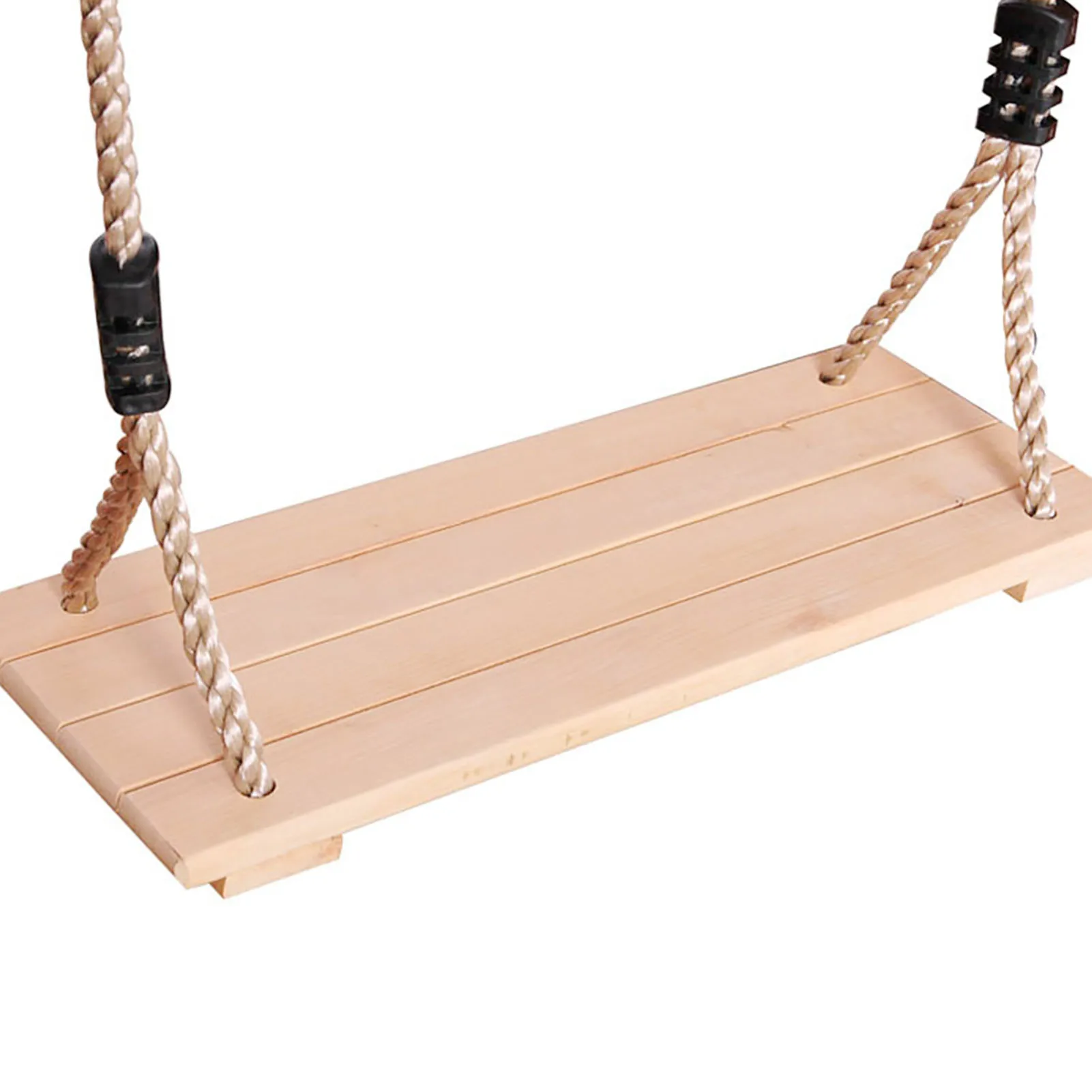 

High-Quality Polished Four-Board Anti-Corrosion Wood Swing Outdoor Indoor Pastoral Wooden Swing for Adults Children Playing